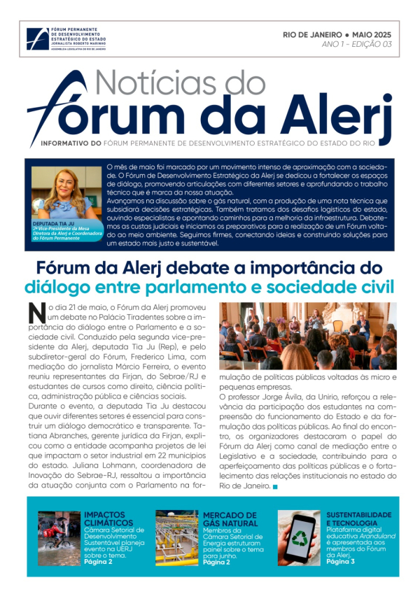 Notícias do Fórum da Alerj - Edição 003